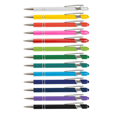 Prime stylus metal pens in four current colours.